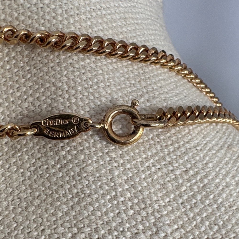 Dior Gold Double Chain Necklace - Picture 5 of 11